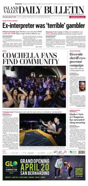 Cover of Inland Valley Daily Bulletin