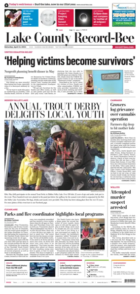 Cover of Lake County Record-Bee