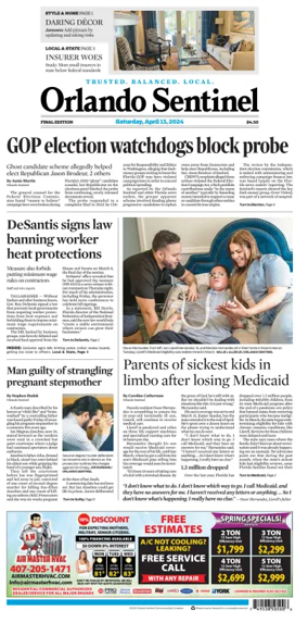 Cover of Orlando Sentinel