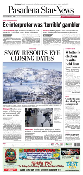 Cover of Pasadena Star-News