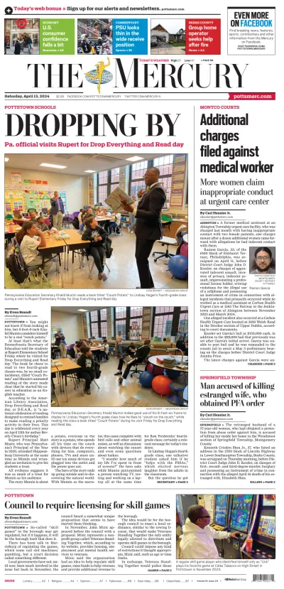 Cover of The Mercury (Pottstown, PA)