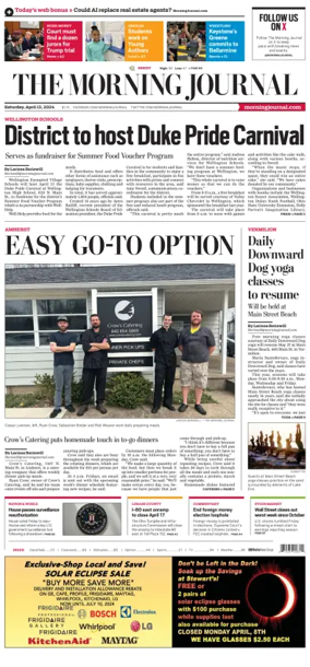 Cover of The Morning Journal (Lorain, OH)