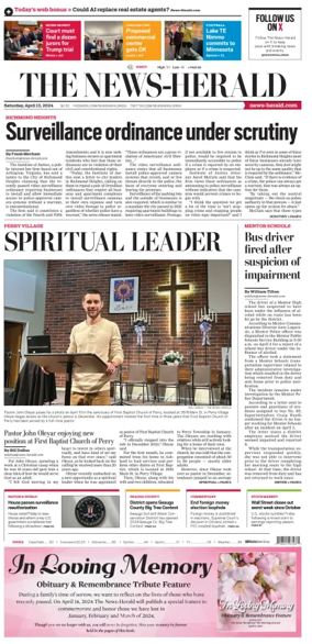 Cover of The News Herald (Willoughby, OH)