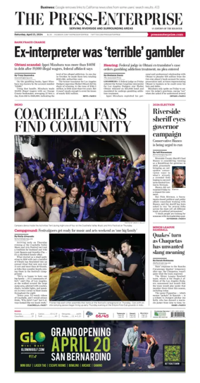 Cover of The Riverside Press-Enterprise