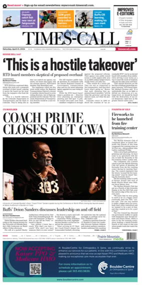 Cover of Times-Call (Longmont)