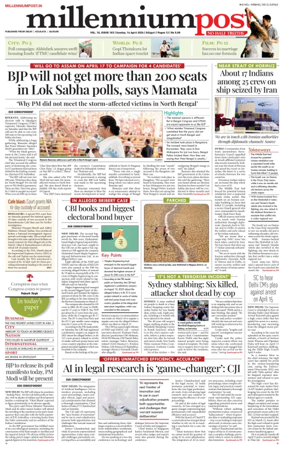 Cover of Millennium Post Siliguri