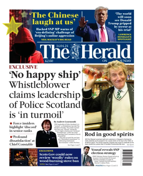 Cover of Sunday Herald