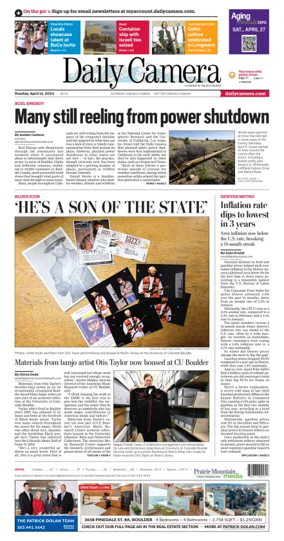 Cover of Daily Camera (Boulder)