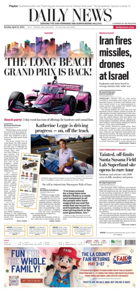 Cover of Daily News (Los Angeles)