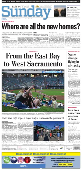 Cover of East Bay Times