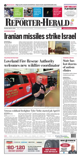 Cover of Loveland Reporter-Herald