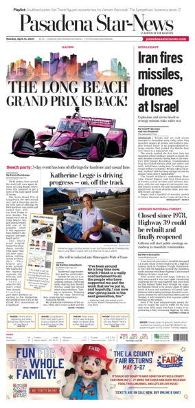 Cover of Pasadena Star-News