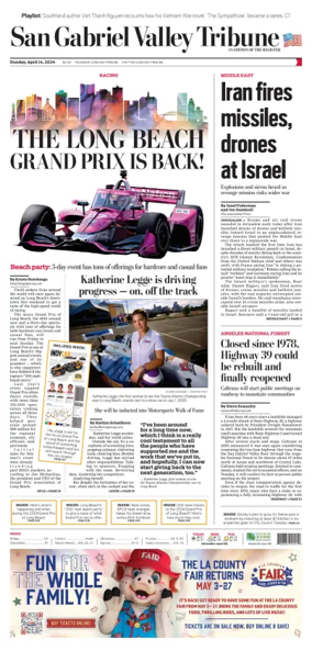 Cover of San Gabriel Valley Tribune