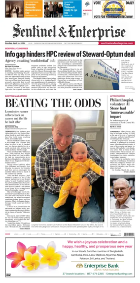 Cover of Sentinel & Enterprise