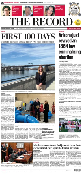 Cover of The Record (Troy, NY)