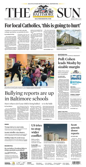 Cover of Baltimore Sun