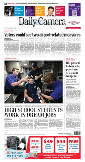 Cover of Daily Camera (Boulder)