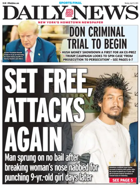 Cover of New York Daily News