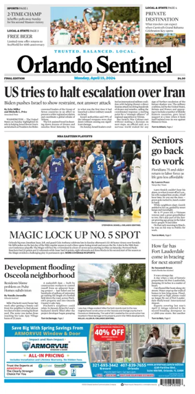 Cover of Orlando Sentinel