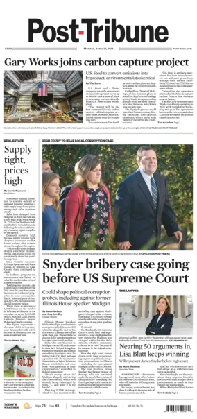 Cover of Post-Tribune