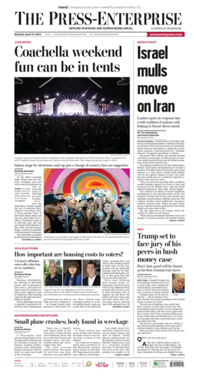 Cover of The Riverside Press-Enterprise