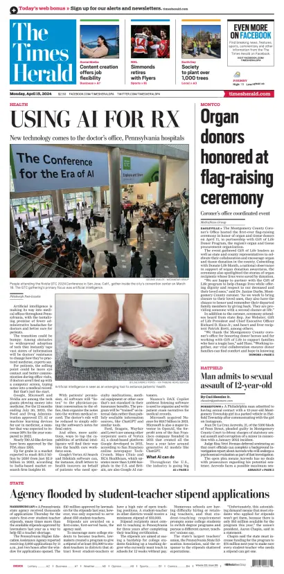 Cover of The Times Herald (Norristown, PA)