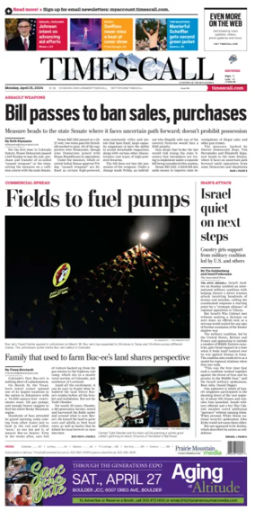 Cover of Times-Call (Longmont)