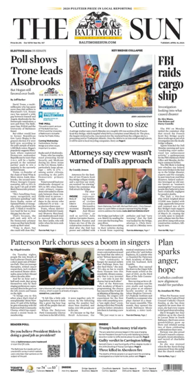 Cover of Baltimore Sun