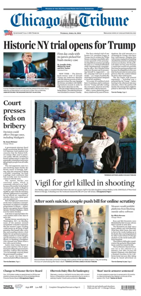 Cover of Chicago Tribune