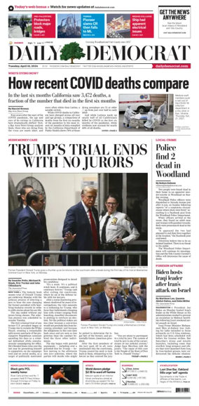 Cover of Daily Democrat (Woodland)