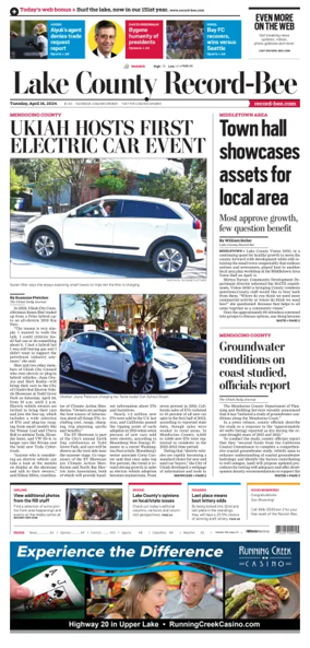 Cover of Lake County Record-Bee