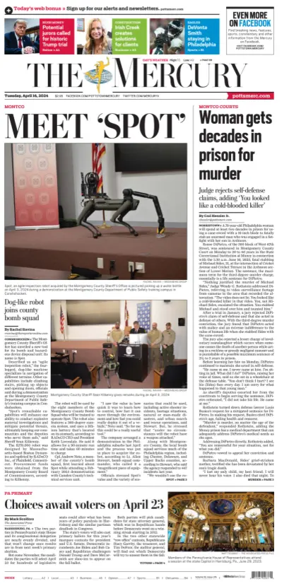 Cover of The Mercury (Pottstown, PA)