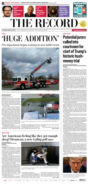 Cover of The Record (Troy, NY)