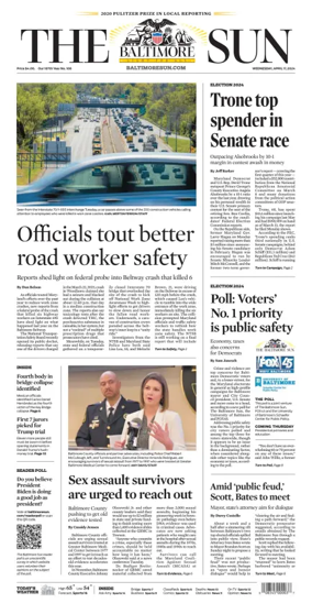 Cover of Baltimore Sun