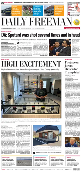 Cover of Daily Freeman (Kingston, NY)