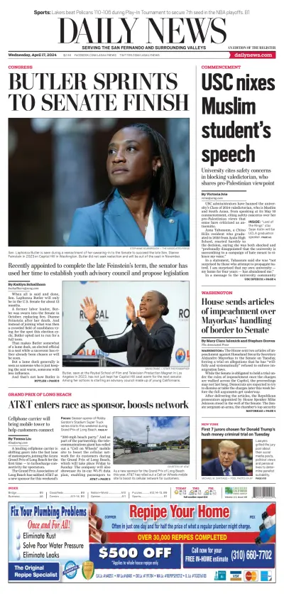 Cover of Daily News (Los Angeles)