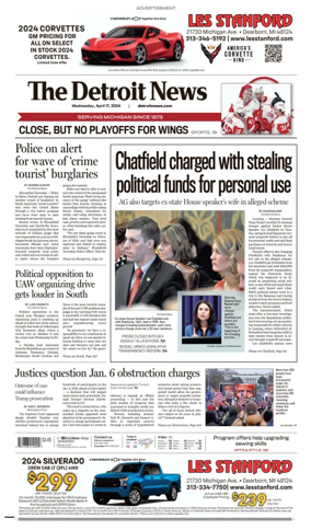 Cover of The Detroit News