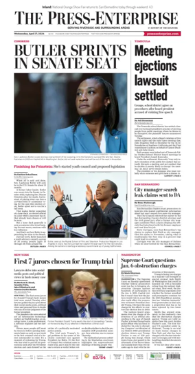 Cover of The Riverside Press-Enterprise