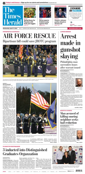 Cover of The Times Herald (Norristown, PA)