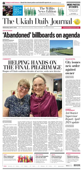 Cover of The Ukiah Daily Journal