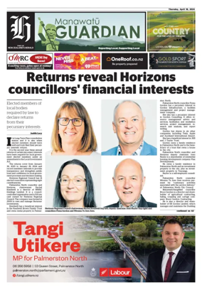 Cover of Manawatu Guardian