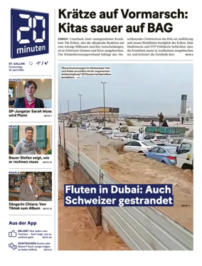 Cover of 20 Minuten - St. Gallen