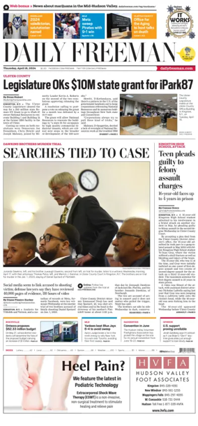 Cover of Daily Freeman (Kingston, NY)