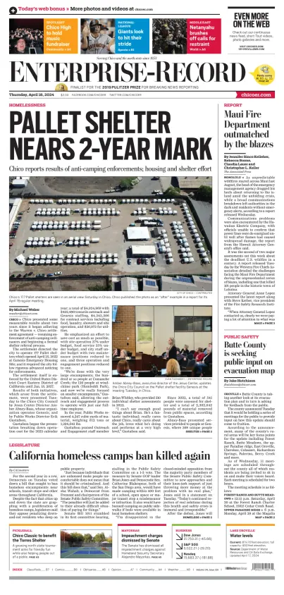 Cover of Enterprise-Record (Chico)