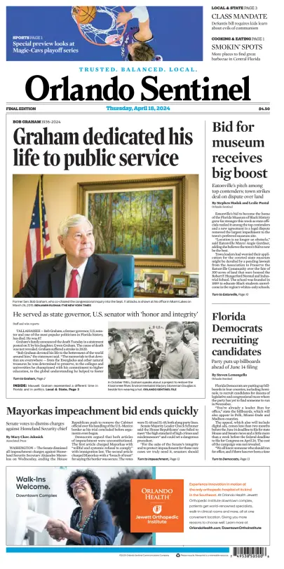 Cover of Orlando Sentinel