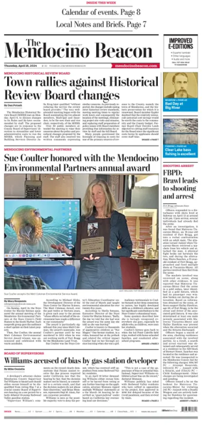 Cover of The Mendocino Beacon