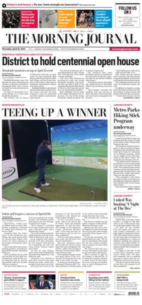 Cover of The Morning Journal (Lorain, OH)