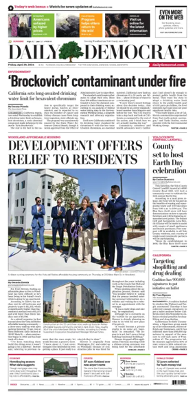 Cover of Daily Democrat (Woodland)