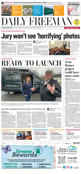 Cover of Daily Freeman (Kingston, NY)