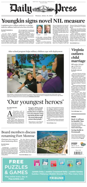 Cover of Daily Press